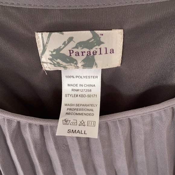 Paraella Gray pleated dress - Picture 2 of 3